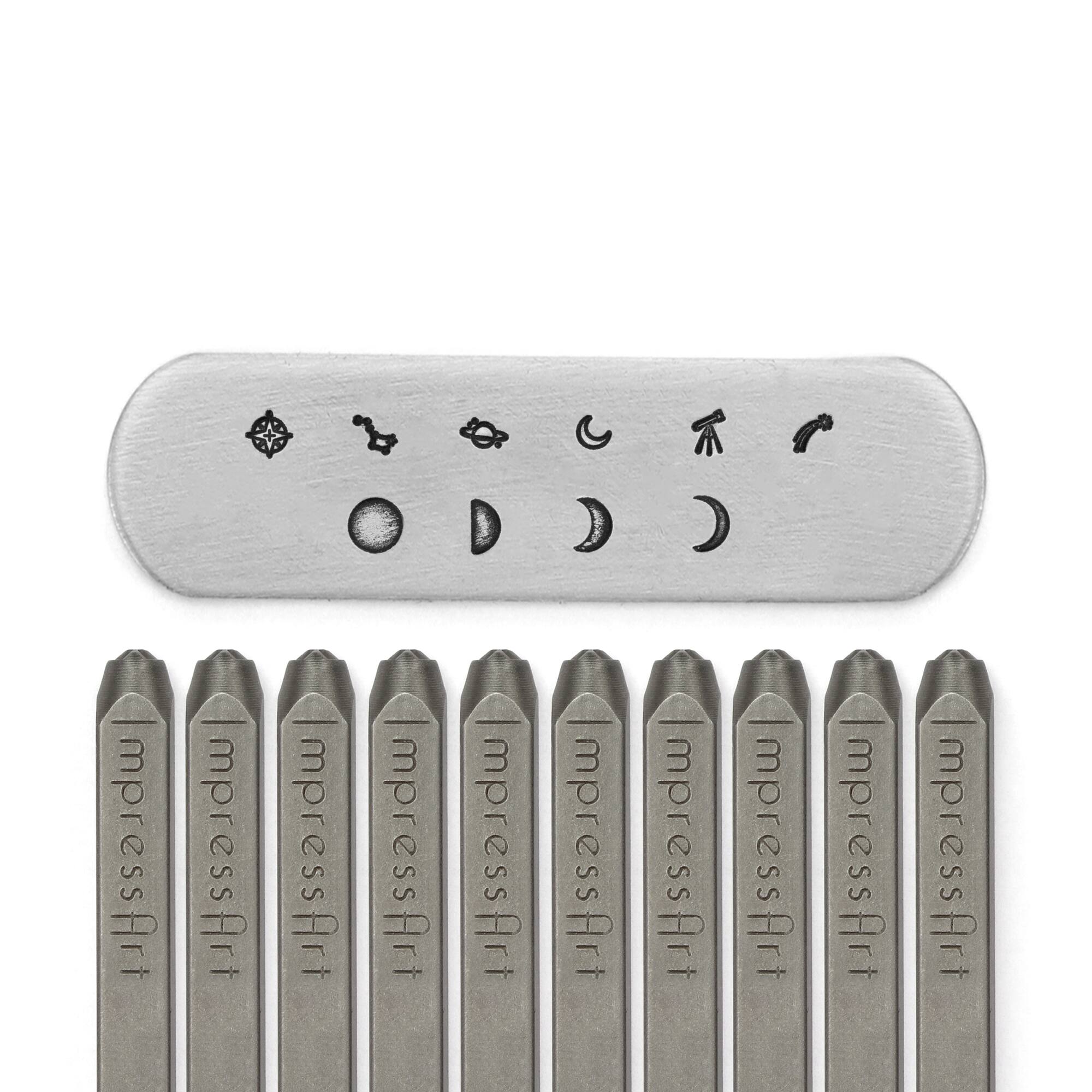ImpressArt® 3mm & 4mm Celestial Metal Stamps Pack